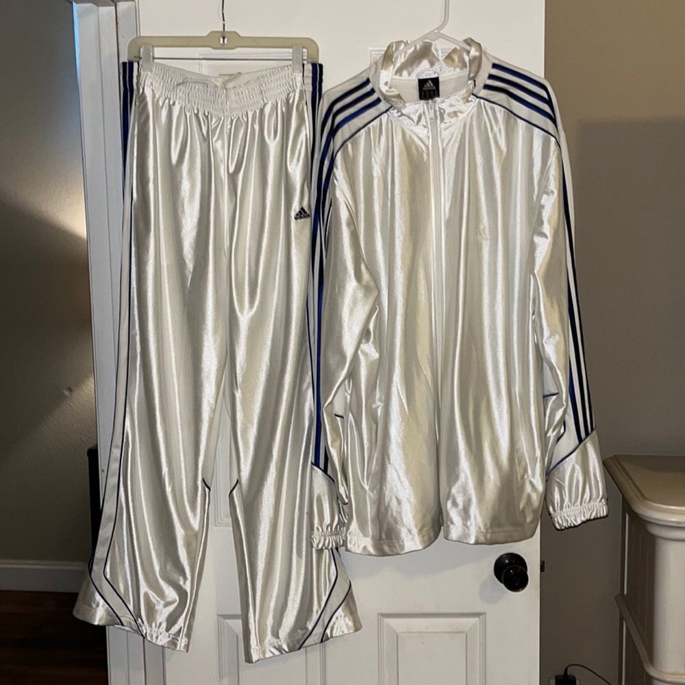 Adidas 3-piece running suit. Worn only one time and by a musician.